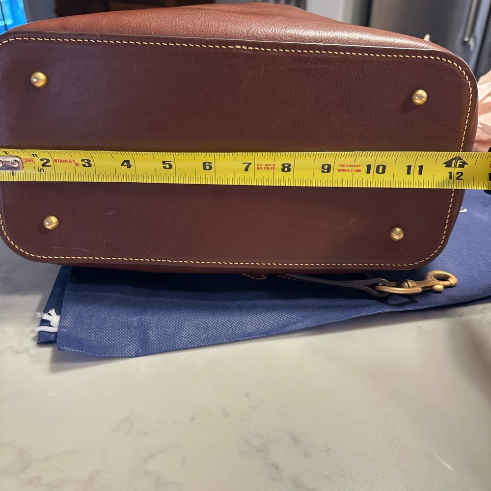 Dooney & Bourke Florentine leather Barlow Satchel Crossbody handbag purse - Picture 11 of 13